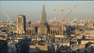 Timelapse - L'échafaudage de Notre-Dame de Paris