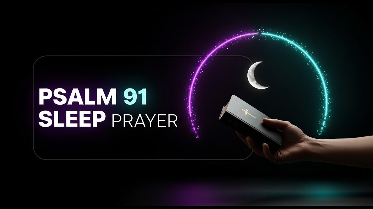 PSALM 91 Sleep Prayer (Black Screen + Rain)  Urban Gospel R&B Lo-Fi