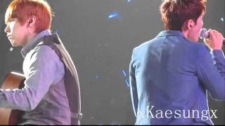 111004 KRY Concert in Nanjing - Ryeowook & Sungmin