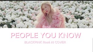 [AI COVER] ROSÉ - PEOPLE YOU KNOW BY SELENA GOMEZ Resimi