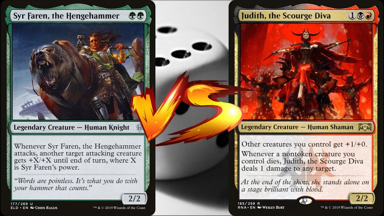 Syr Faren Vs Judith Mtg Edh Duel Commander Youtube