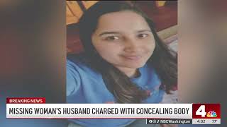 Husband of missing Virginia woman charged with concealing body; search ongoing | NBC4 Washington