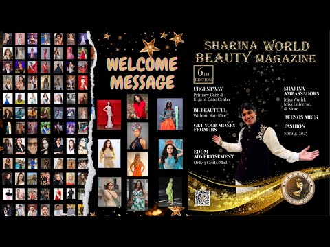 Welcome To The 6th Edition Of Sharina World Beauty Magazine | Fight For Your Dreams | Magazine Cover