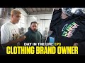 Going to a dye house day in the life of a clothing brand owner ep 3