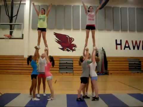 Heights Terrace Cheer Lifts: Half Full Half Cradle