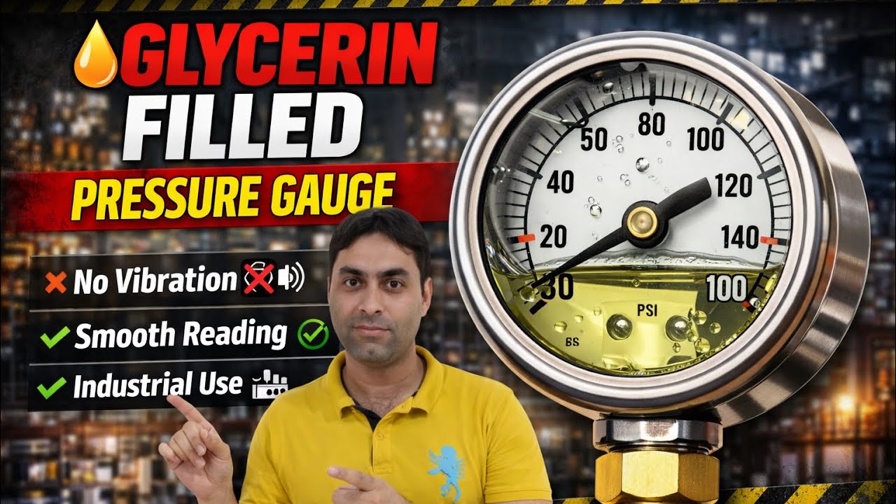 Why Use Glycerin Filled Pressure Gauge? #infomja #gauge #viral #glycerin #hydrotest 