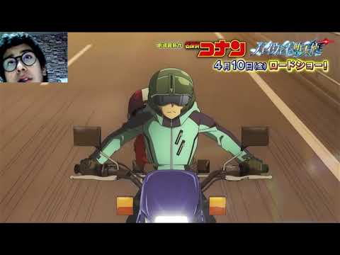 Reaccionando al nuevo tráiler de la película detective Conan 