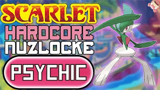 Pokémon Scarlet Hardcore Nuzlocke - Psychic Type Only (No Overleveling, No Items)