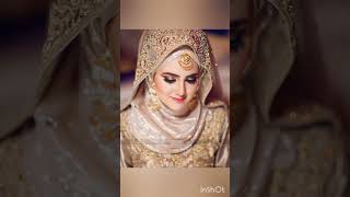 gorgeous bridal makeup in hijab, soft and attractive bridal hijab makeup new video screenshot 5