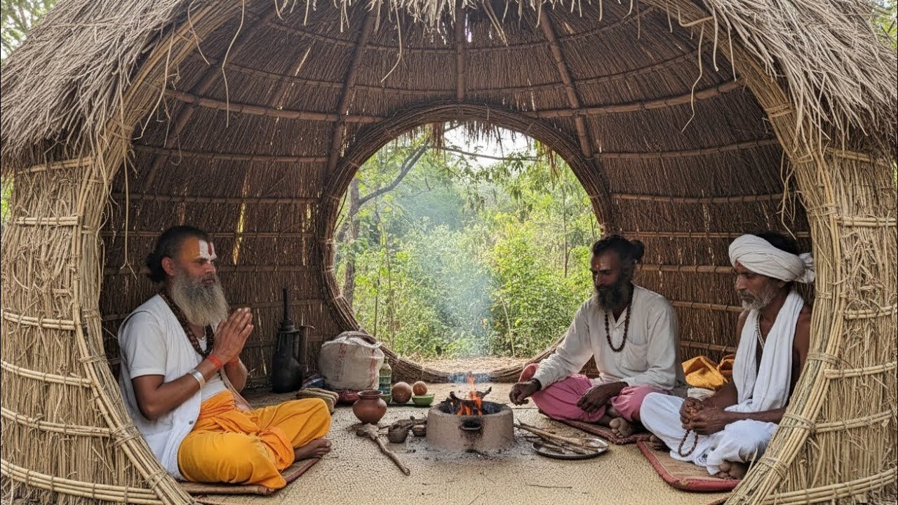 Chitrakoot आनंदी माता के स्थान में त्रिमूर्ति संतों के दर्शन 