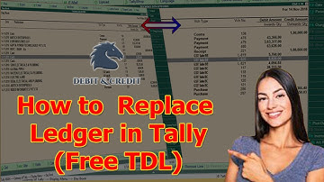 Tally TDL for Replace the Ledger Name and Stock Item From Day Book, Ledger & Stock | Debit & Credit