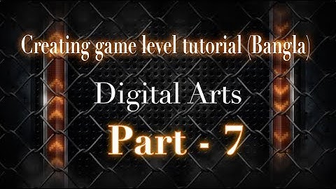 Creating game environment in Blender,Unity and Photoshop tutorial in Bangla part 7