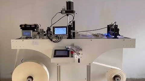 High speed UV coding and marking on rewinder machine -QR code high resolution inkjet printer