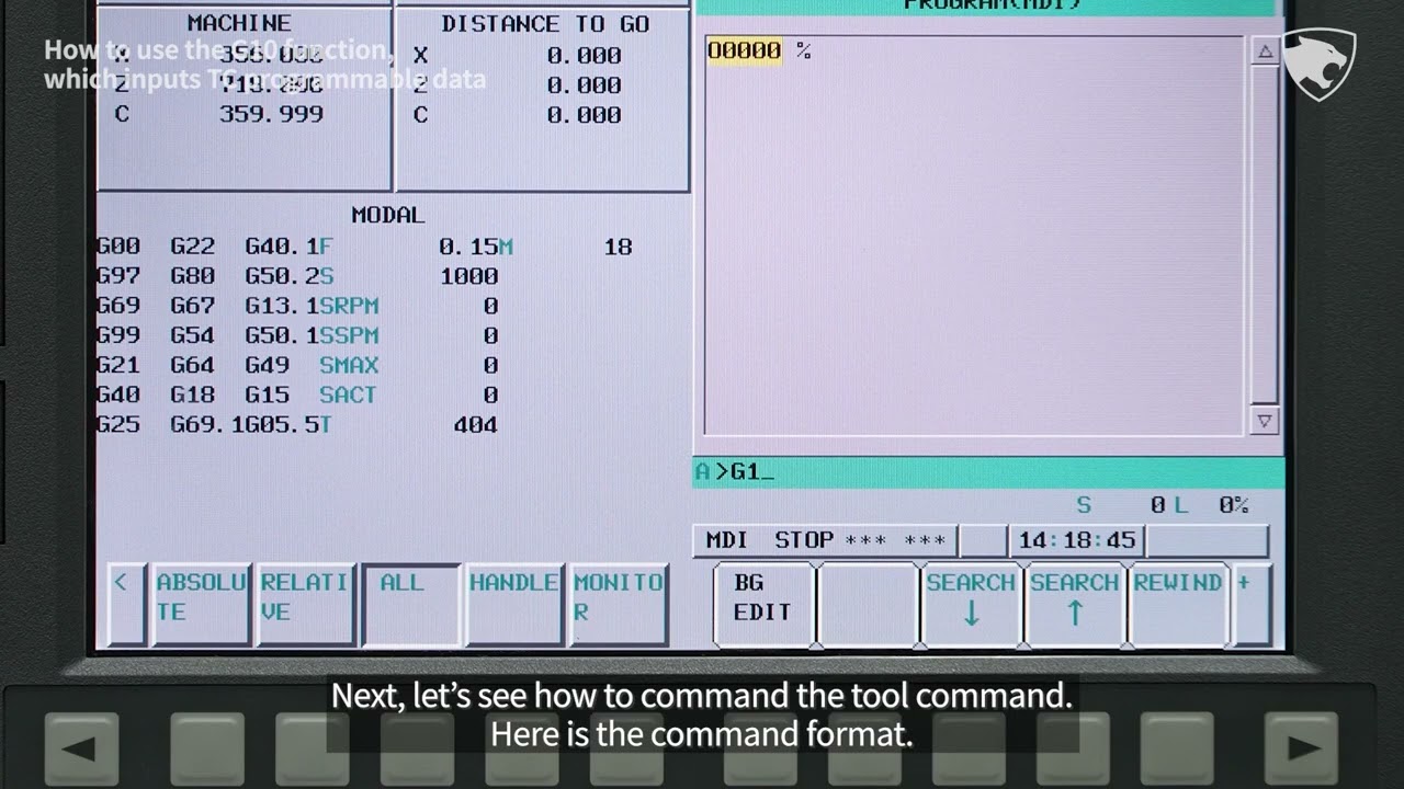 Service tip.12 [EN] - How to use the G10 function, which inputs TC programmable data