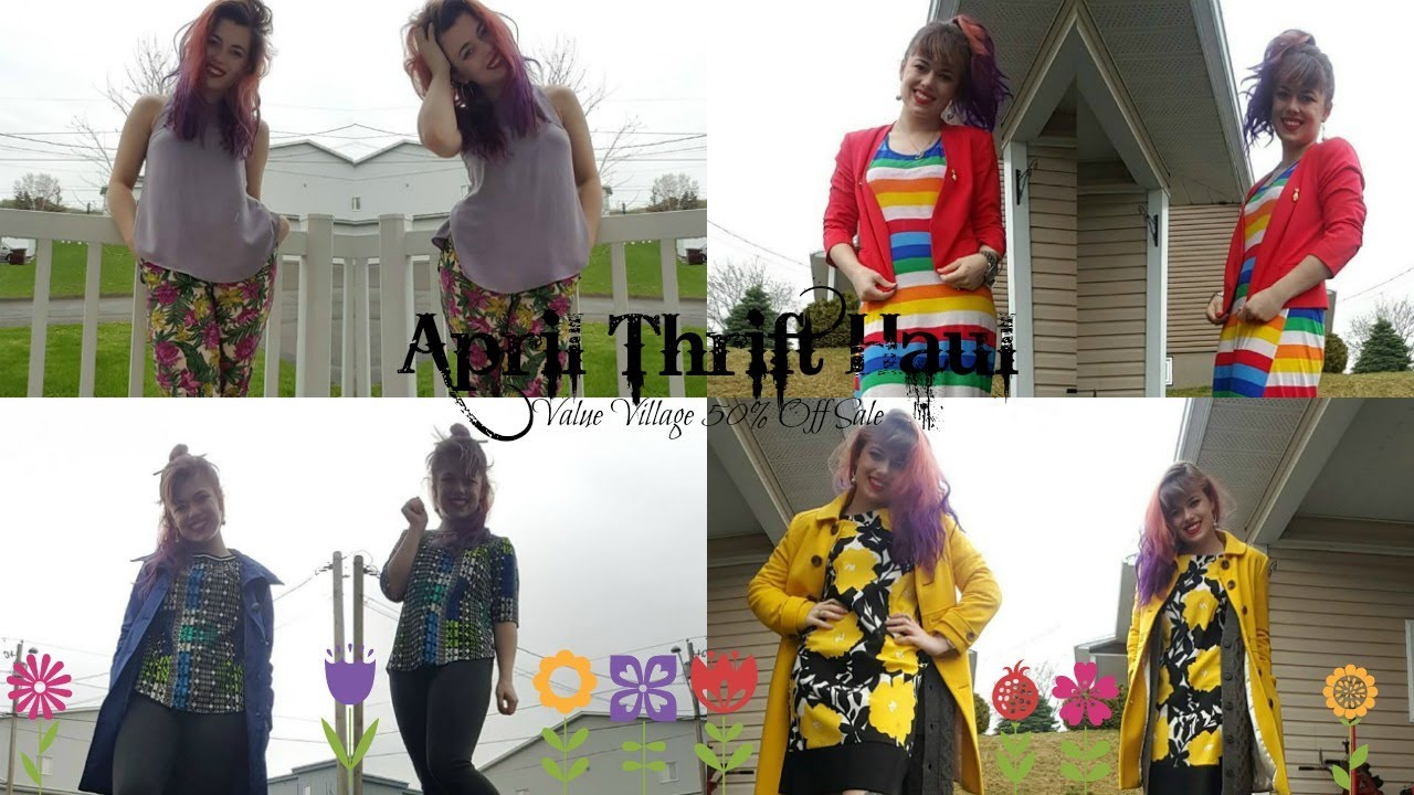 April 2017 Thrift Haul Value Village 50 Off Sale YouTube
