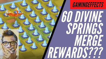 60 Divine Springs (From Exalted Waterfall) Mass Merge - Merge Magic! See the rewards!