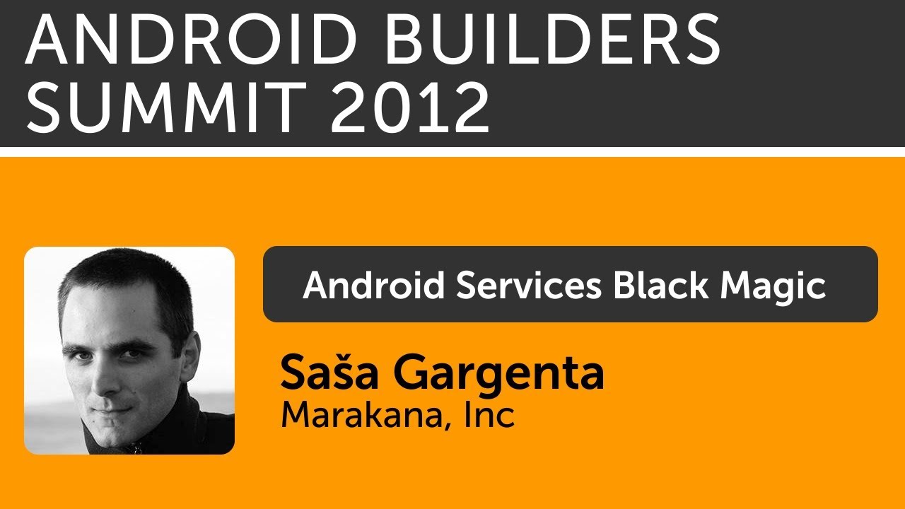 Android Services Black Magic by Aleksandar Gargenta java sdk