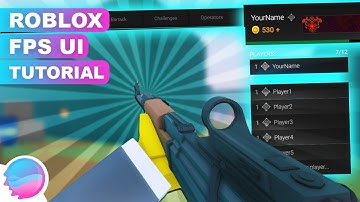 Roblox FPS Game UI tutorial in Photoshop Part 2 | GFX COMET