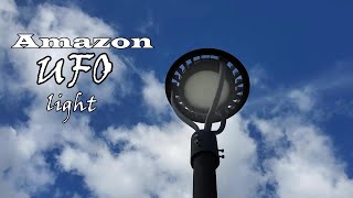 DIY Light post and amazon UFO light