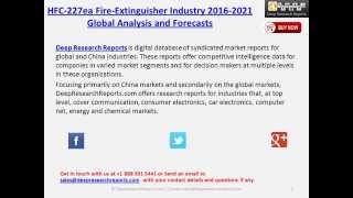 2015 Deep Analysis Report on Global HFC 227ea Fire Extinguisher Industry Trend