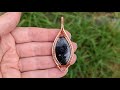 Non Swirly Cabochon Pendant Wire Wrapping Tutorial