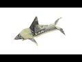 Money Dollar Bill Origami Shark Tutorial - $100 US Dollar Bill Shark