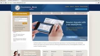 California Bank and Trust Online Banking Login Instructions