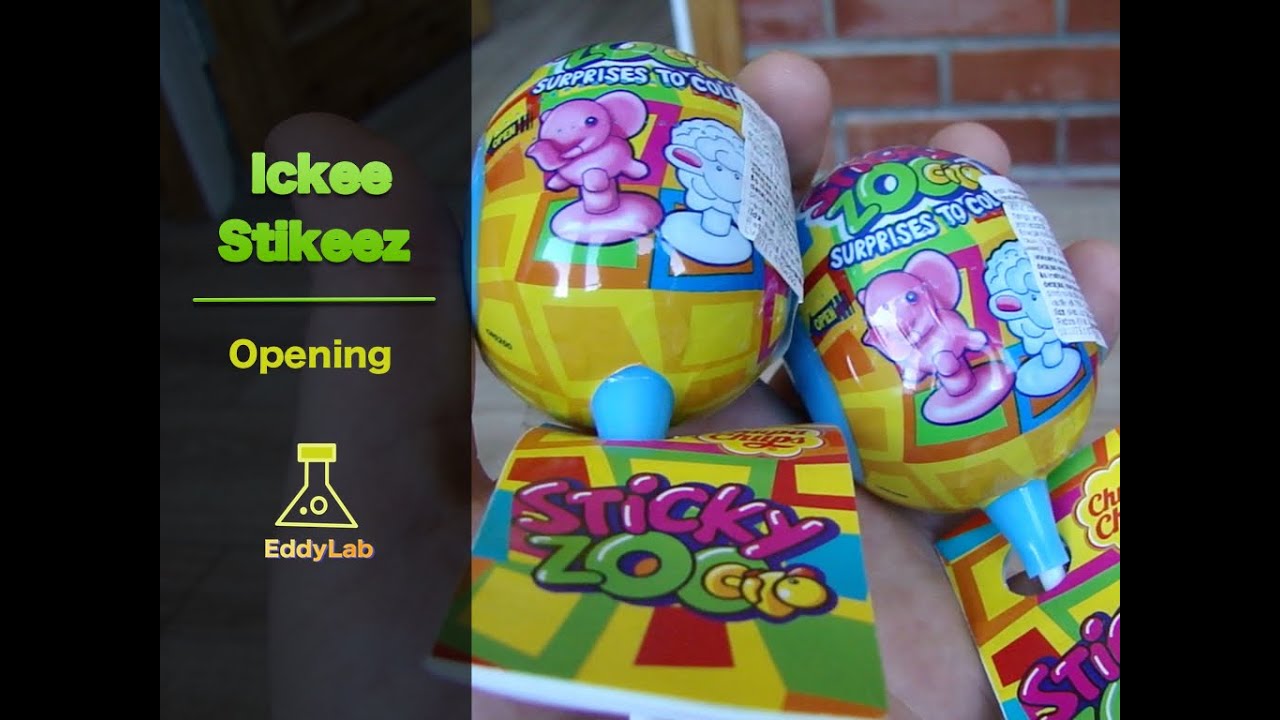 Chupa Chups Surprise Sticky Zoo | 2 x Chupa Chups Eggs Unboxing Stikeez