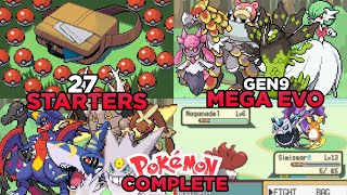 NEW Updated Pokemon GBA Rom with Gen 9, 27 Starters, Mega Evolutions, Hisuian Forms, Nuzlocke Mode!