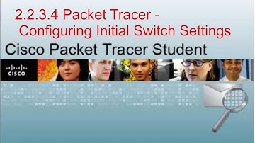 2.2.3.3 packet tracer Configuring Initial Switch Settings