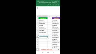 UNIQUE formula in mobile ms excel | Mobile excel tutorial