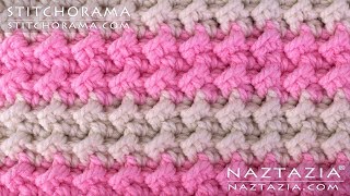 HOW to CROCHET CRUNCH STITCH - Stitchorama by Naztazia