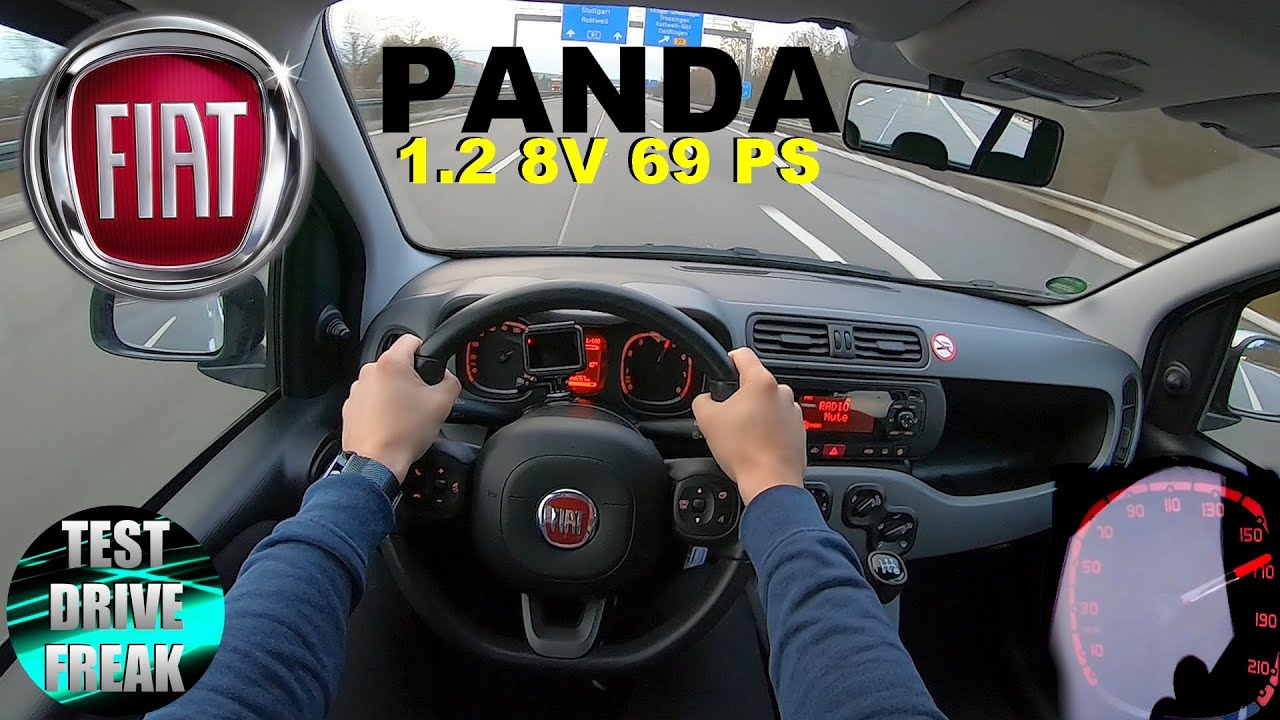 de eerste Weekendtas opwinding 2020 Fiat Panda 1.2 8V 69 PS TOP SPEED AUTOBAHN DRIVE POV - YouTube
