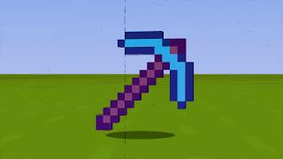 Infinite Minecraft Diamond Pickaxe With Auto Mine Turned On