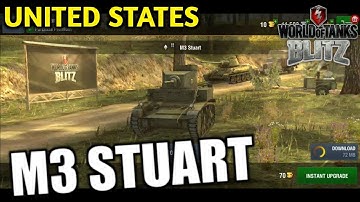 M3 Stuart | World Of Tanks Blitz Gameplay (No Commentary)