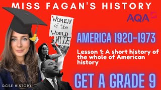 HISTORY GCSE EXPLAINED | AMERICA 1920-1973: A timeline of American History