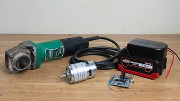 Cord To Cordless 20V Angle Grinder Conversion