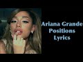 Ariana grande  positions  lyrics