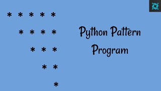 Python pattern printing program 4 | in Hindi | learn an easy method