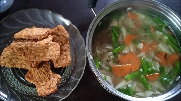 Tempe Goreng & Sayur Sop ‼️menu simple belum gajian