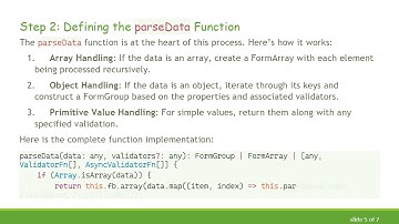 Transforming an Object into a FormGroup in Angular Reactive Forms