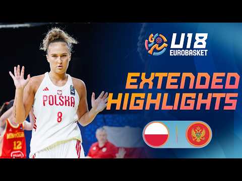 Round of 16: Poland 🇵🇱 vs Montenegro 🇲🇪 | Extended Highlights | FIBA U18 Women's EuroBasket 2026
