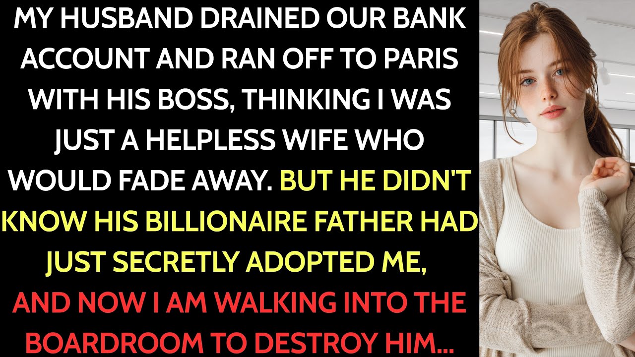 My Husband Ran Off To Paris With His Boss — Then His Billionaire Father Told Me “You're My Daughter”