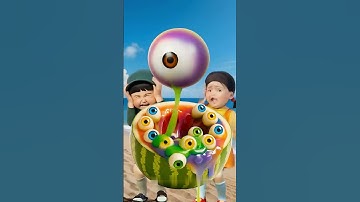 Squid Game AI Edible Slime Mukbang Watermelon ASMR #squidgame  #squidgame2  #ai  #asmr