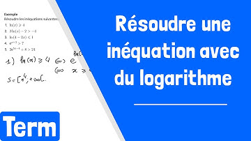 Comment résoudre une inéquation avec du logarithme ou de l