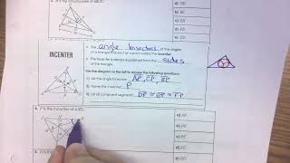 HW 37 - Using Triangle Centers for find missing parts