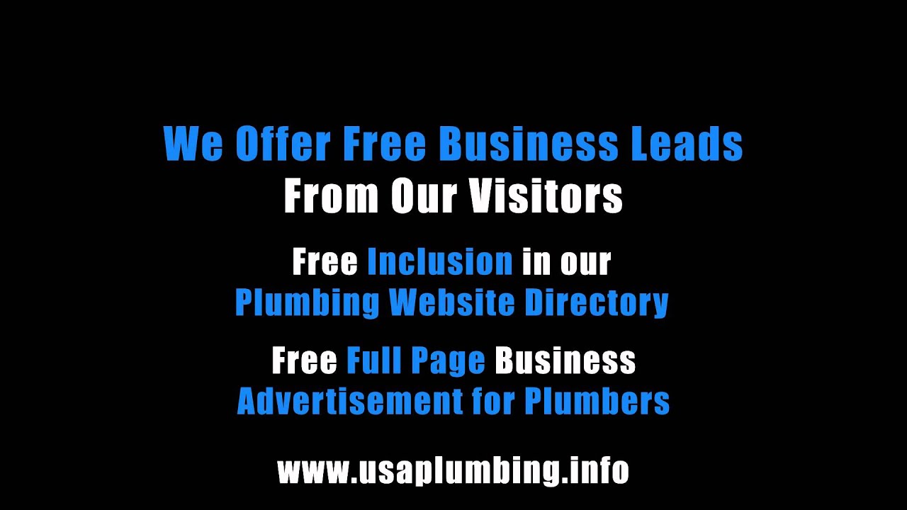 USA Plumbing offers Free Business Leads for Plumbers