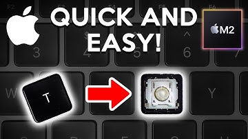 How to Remove M2 Macbook Air Keys (cleaning or replacement)