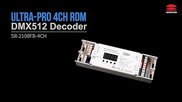 Ultra-Pro 4CH RDM DMX512 Decoder_SR-2108FB-4CH