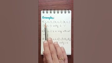 #2A Unity of the ring#ringtheory#unityofring Examples for rings with unity